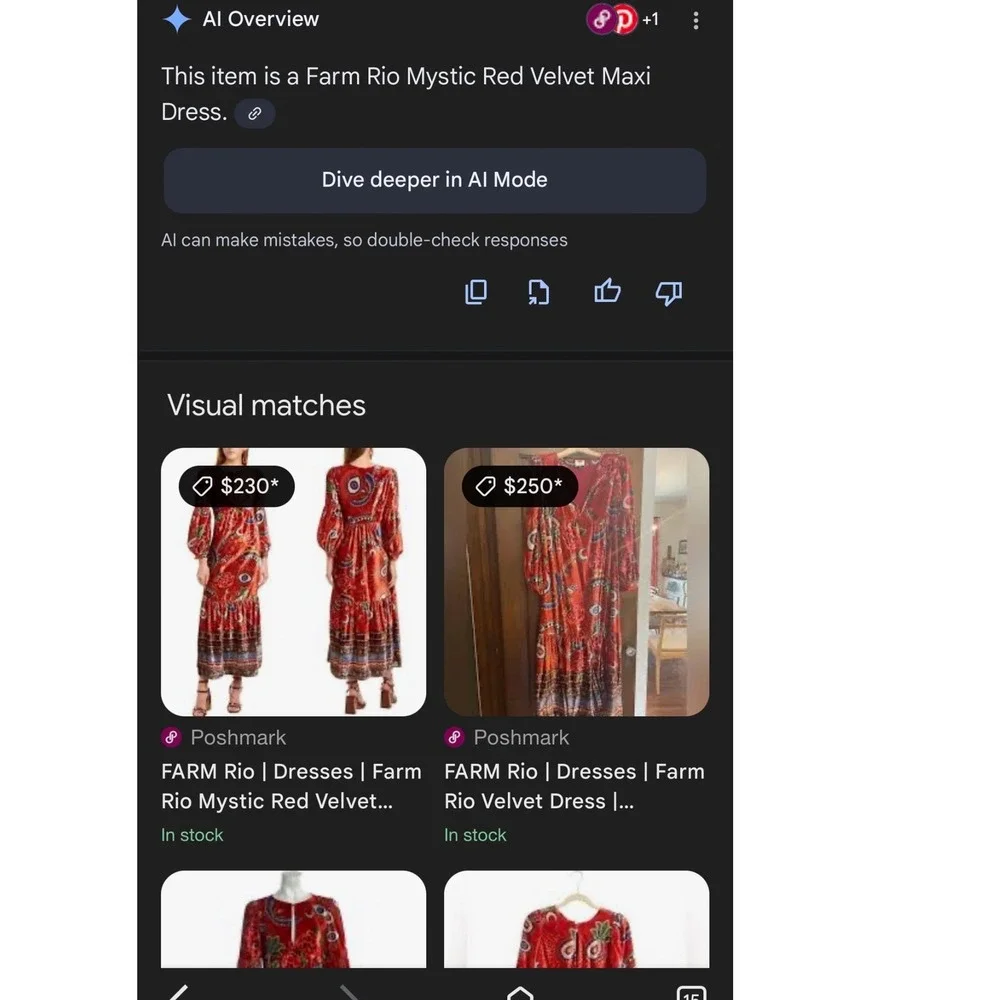 NWT Farm Rio Mystic Red Velvet Maxi Dress XL Long Sleeve Celestial Evil Eye Boho - Picture 7 of 7